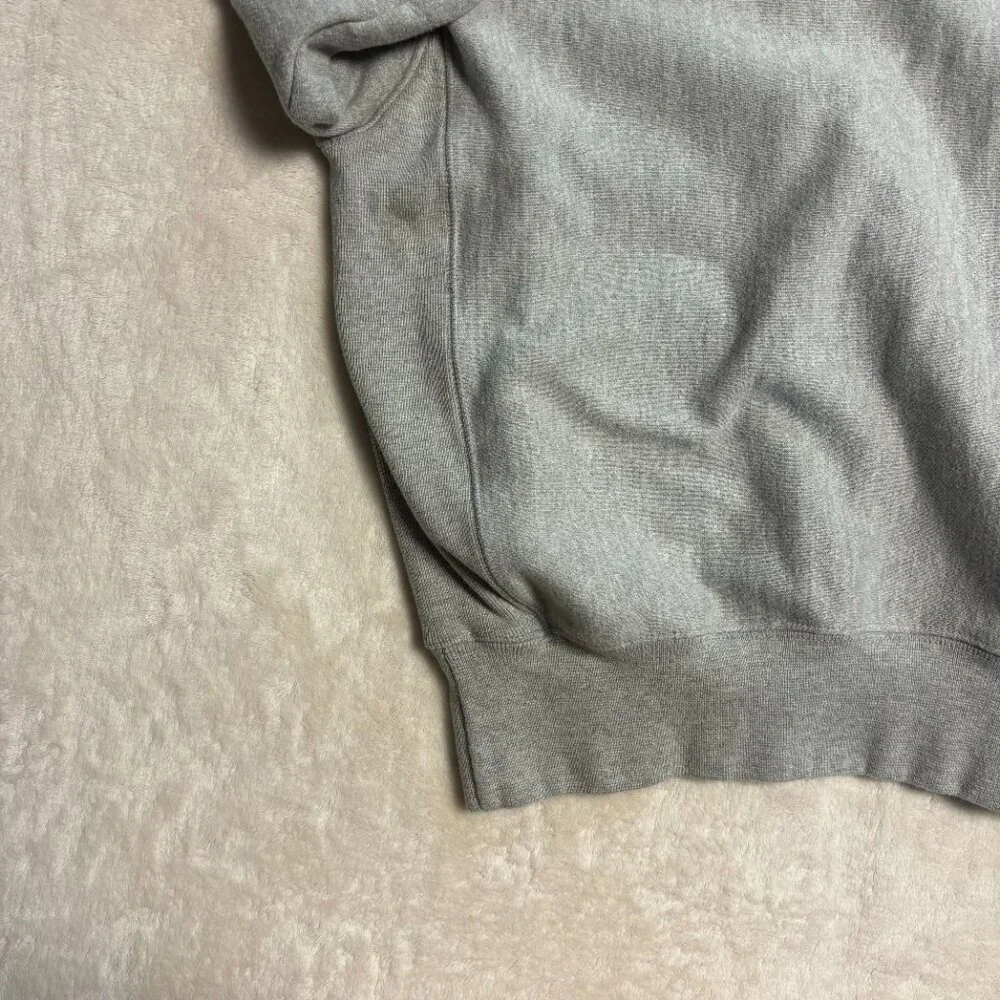 Champion Mens Reverse Weave Hoodie Small‎ Pullover Grey with Gold Lettering